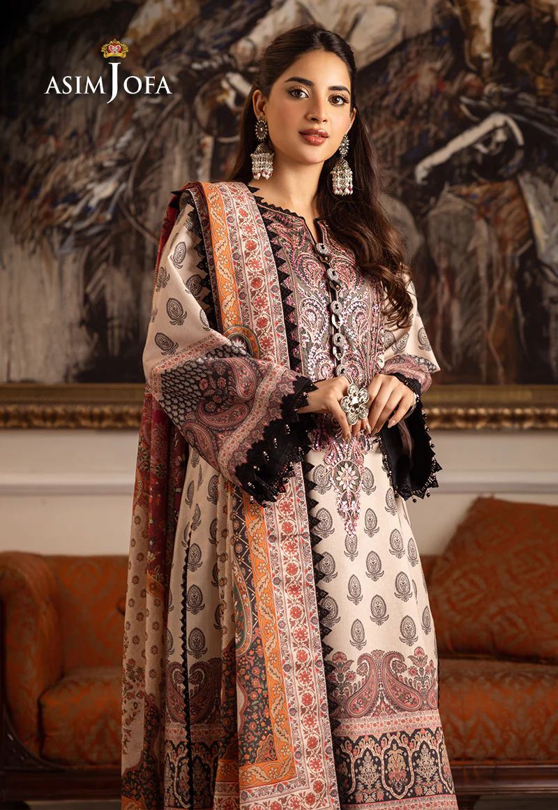 ASIM JOFA Aira Winter Shawl Collection AJIW06
