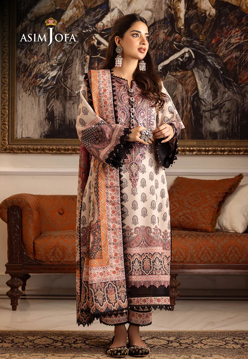 ASIM JOFA Aira Winter Shawl Collection AJIW06