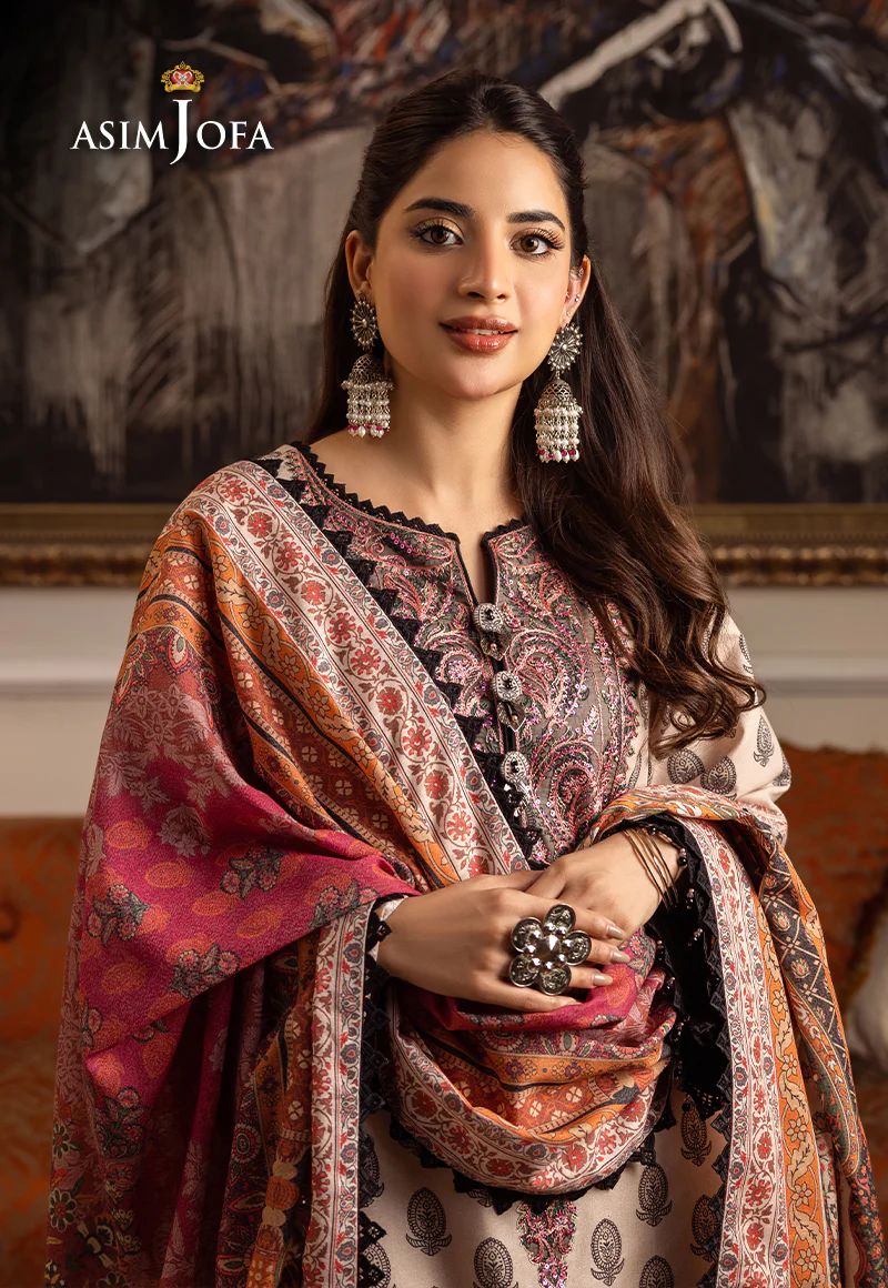 ASIM JOFA Aira Winter Shawl Collection AJIW06