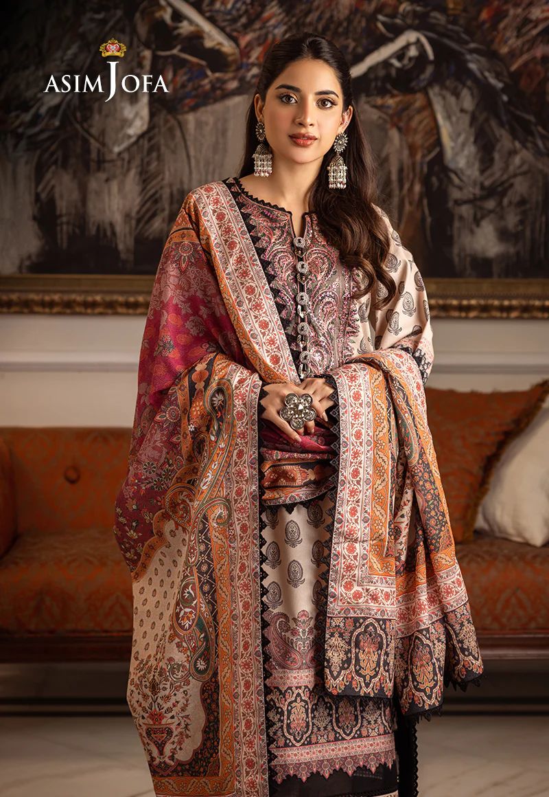 ASIM JOFA Aira Winter Shawl Collection AJIW06