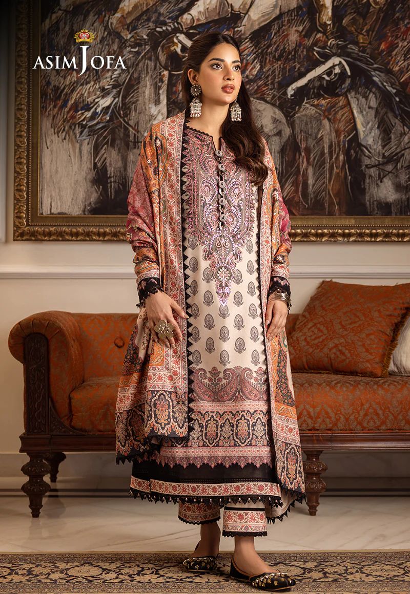 ASIM JOFA Aira Winter Shawl Collection AJIW06