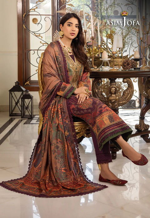 ASIM JOFA Aira Winter Shawl Collection AJIW07