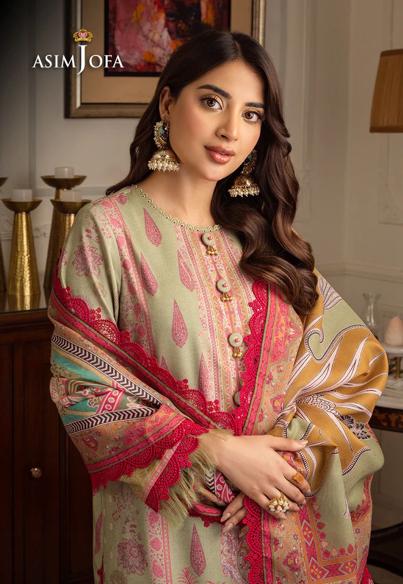 ASIM JOFA Aira Winter Shawl Collection AJIW08