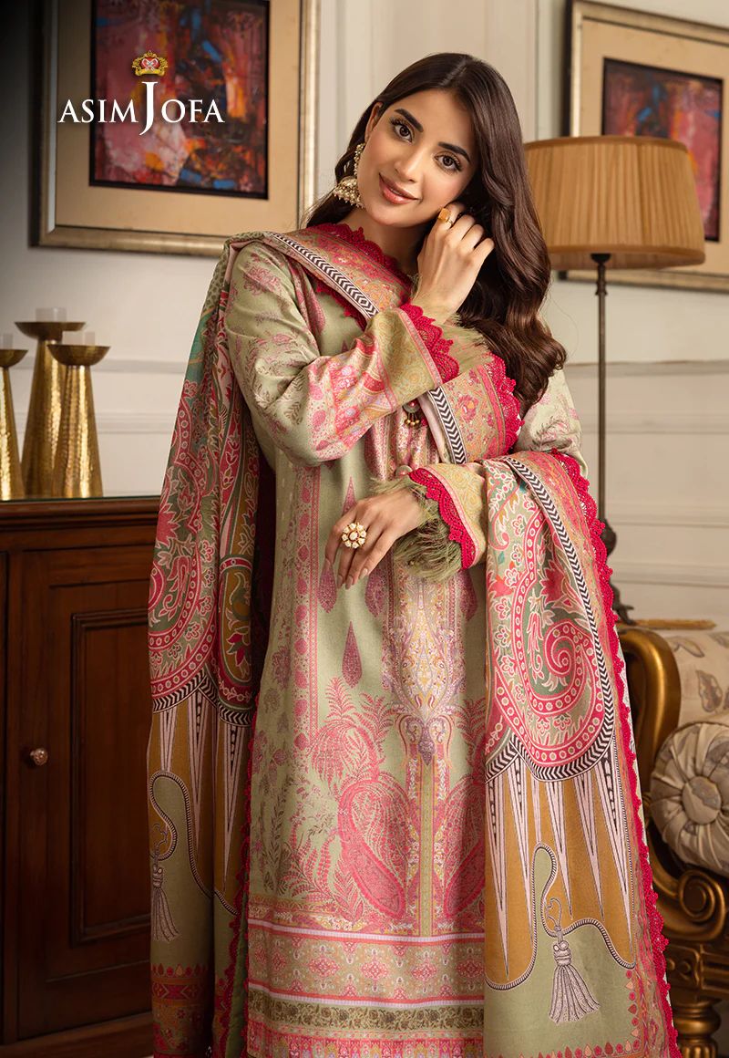 ASIM JOFA Aira Winter Shawl Collection AJIW08