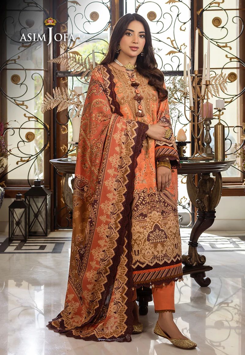 ASIM JOFA Aira Winter Shawl Collection AJIW09