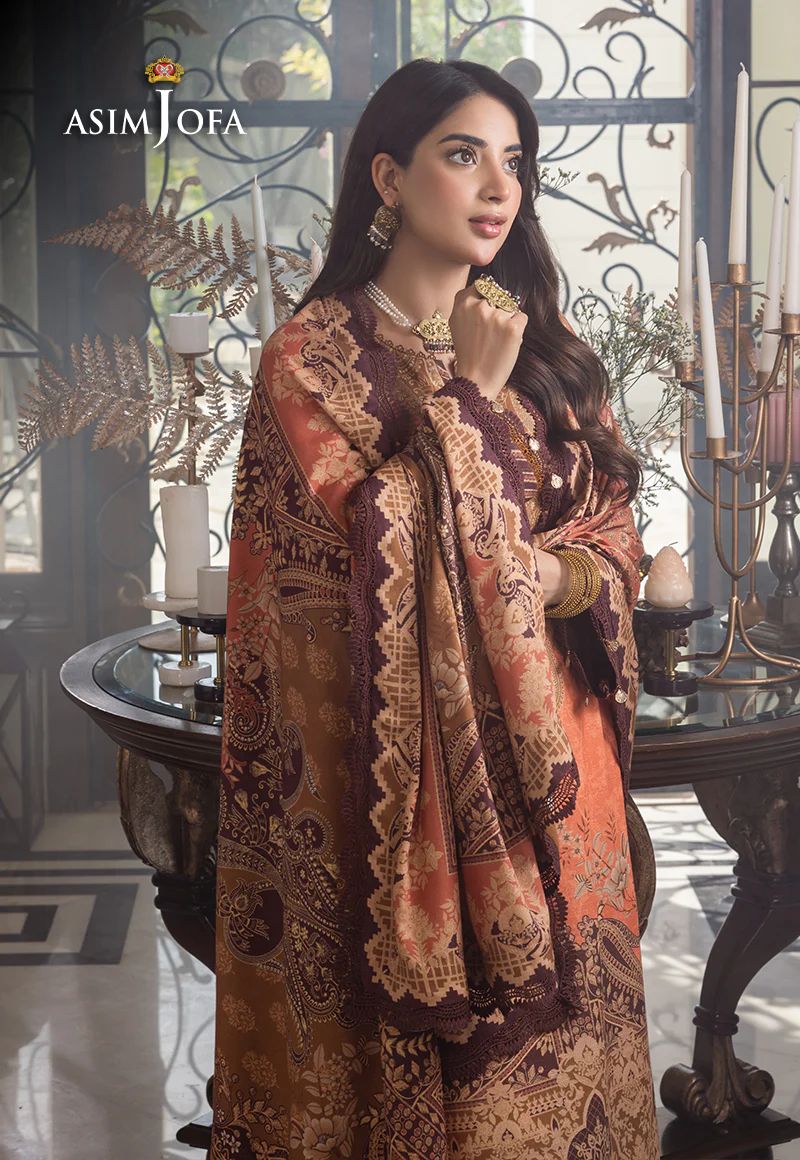 ASIM JOFA Aira Winter Shawl Collection AJIW09