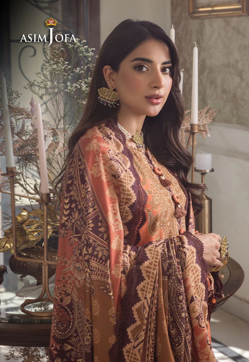 ASIM JOFA Aira Winter Shawl Collection AJIW09