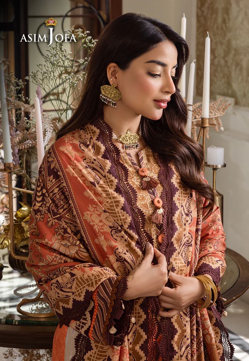 ASIM JOFA Aira Winter Shawl Collection AJIW09