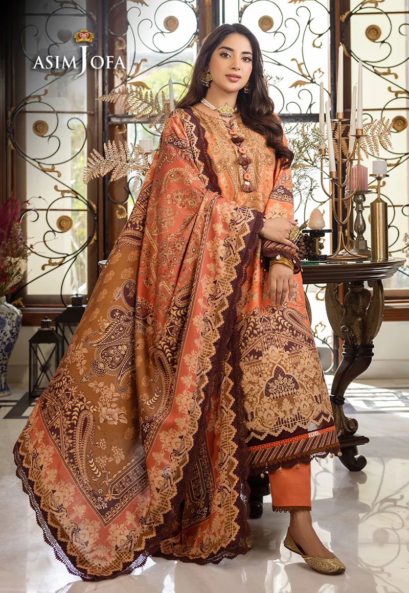 ASIM JOFA Aira Winter Shawl Collection AJIW09