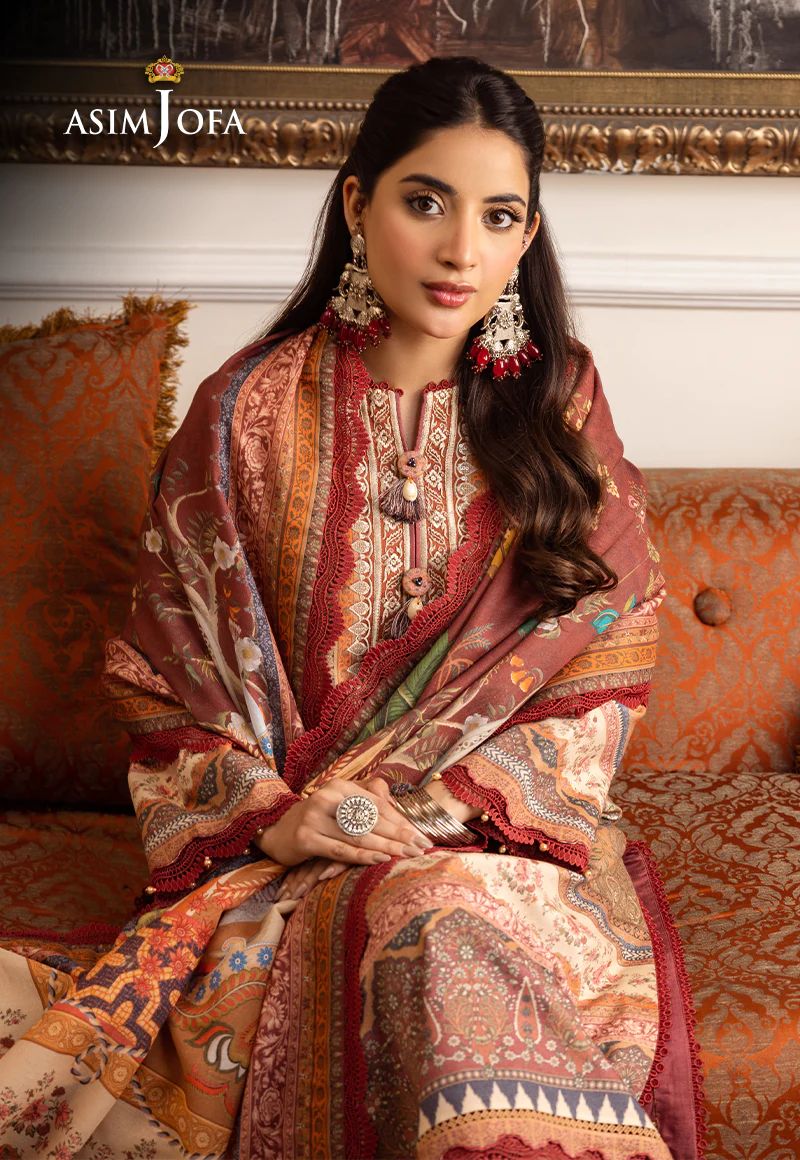 ASIM JOFA Aira Winter Shawl Collection AJIW10