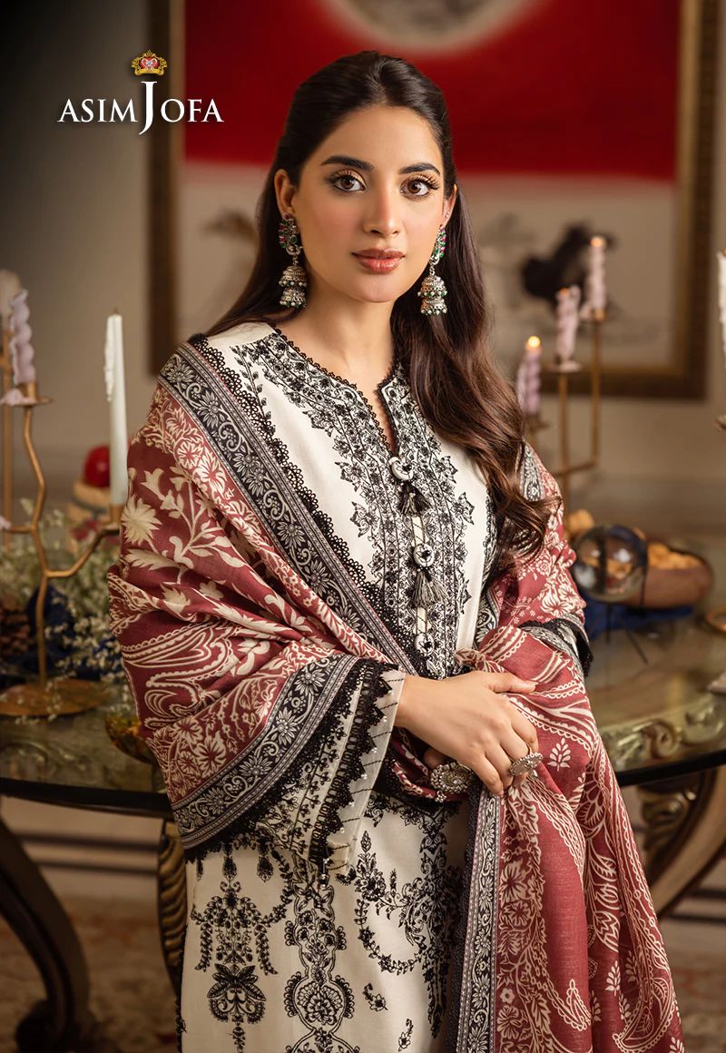 ASIM JOFA Aira Winter Shawl Collection AJIW11