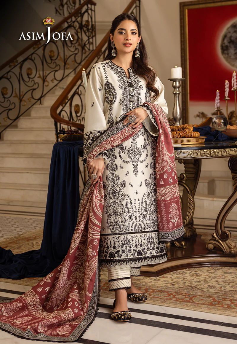 ASIM JOFA Aira Winter Shawl Collection AJIW11