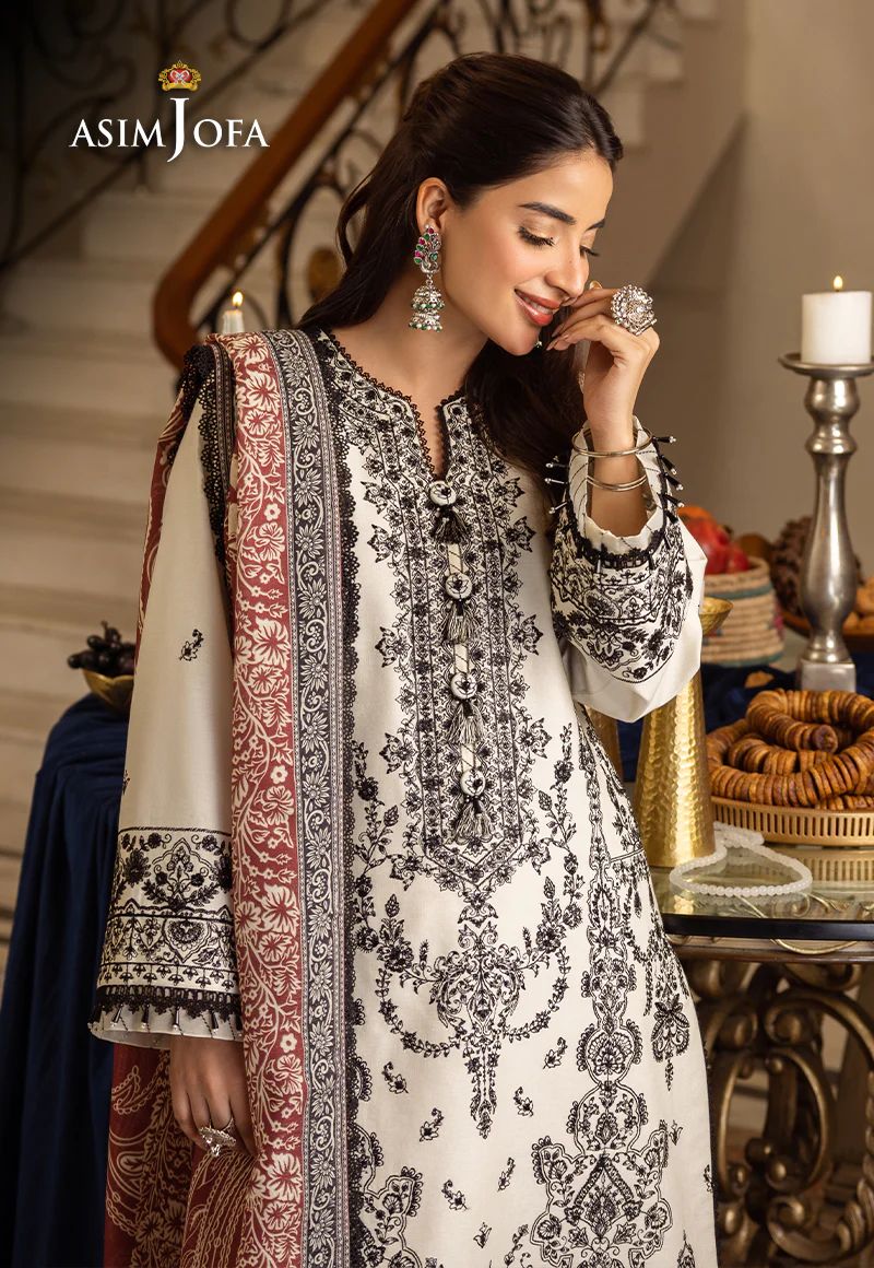 ASIM JOFA Aira Winter Shawl Collection AJIW11