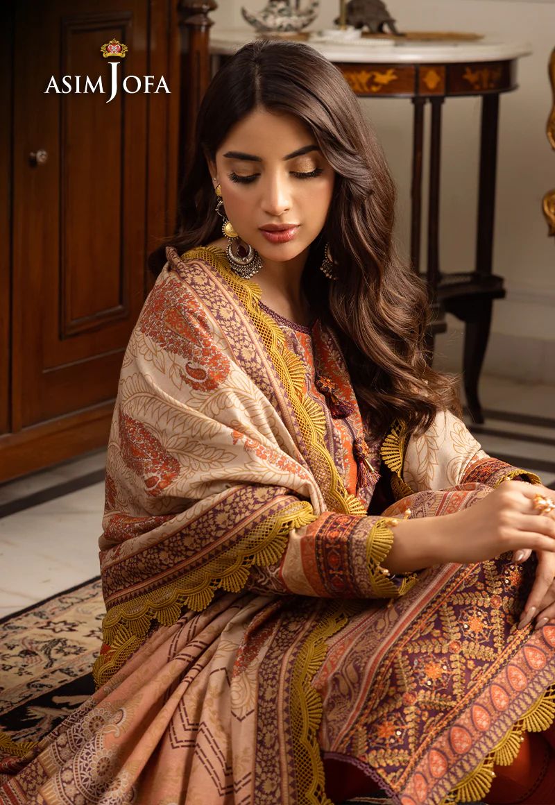 ASIM JOFA Aira Winter Shawl Collection AJIW12