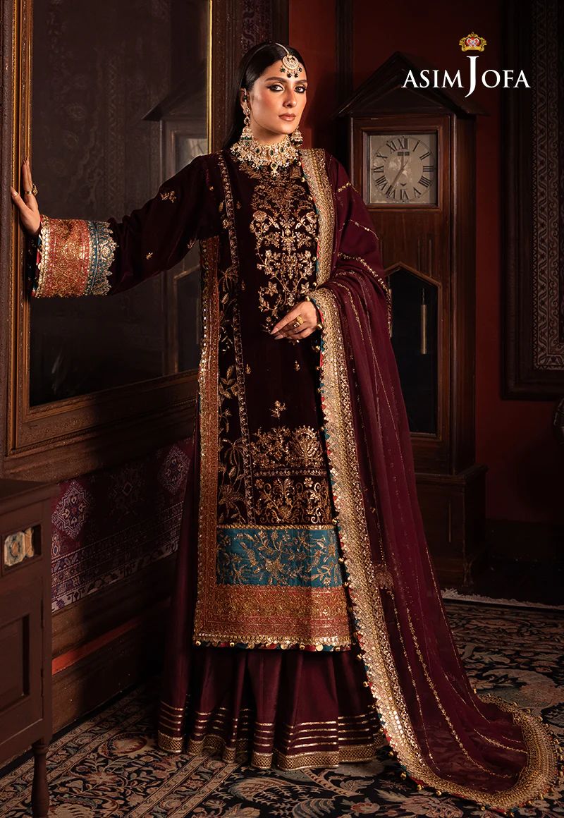 ASIM JOFA Makhmal Wedding Velvet AJMM09