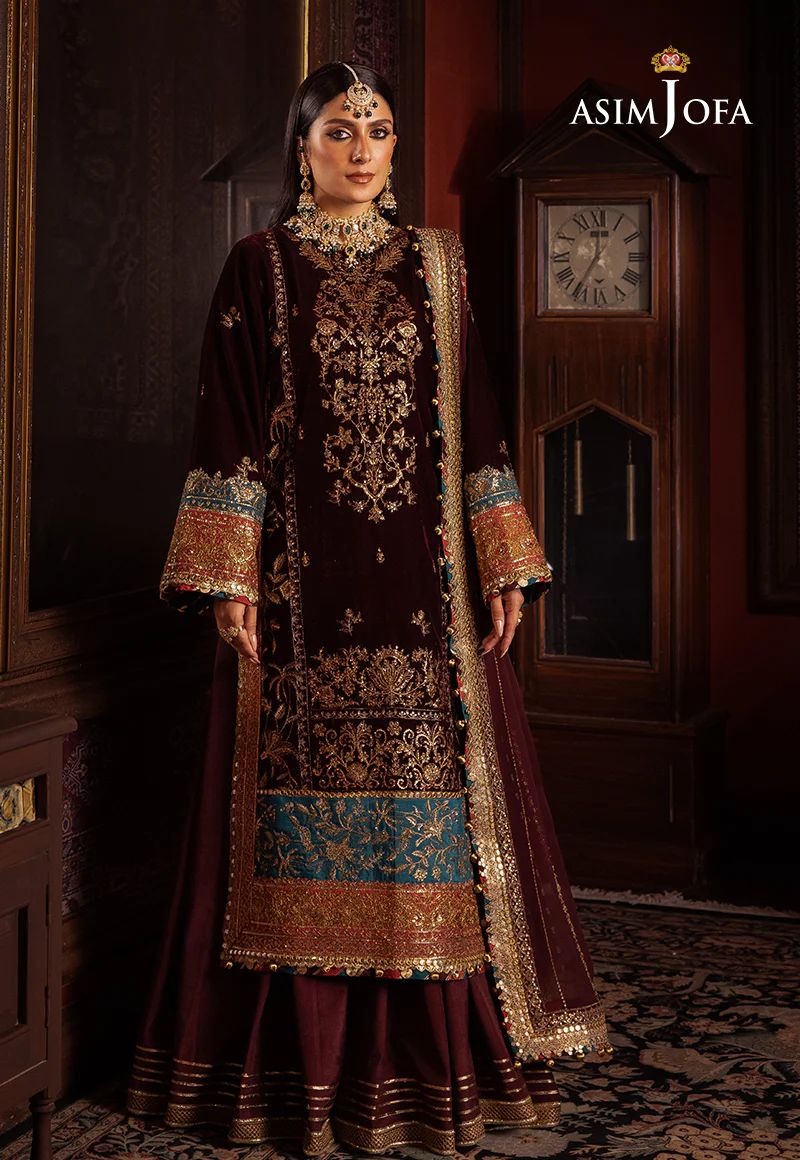 ASIM JOFA Makhmal Wedding Velvet AJMM09