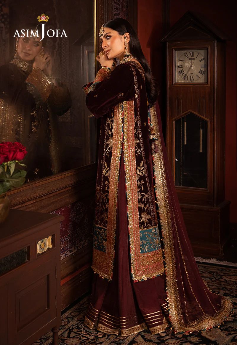 ASIM JOFA Makhmal Wedding Velvet AJMM09
