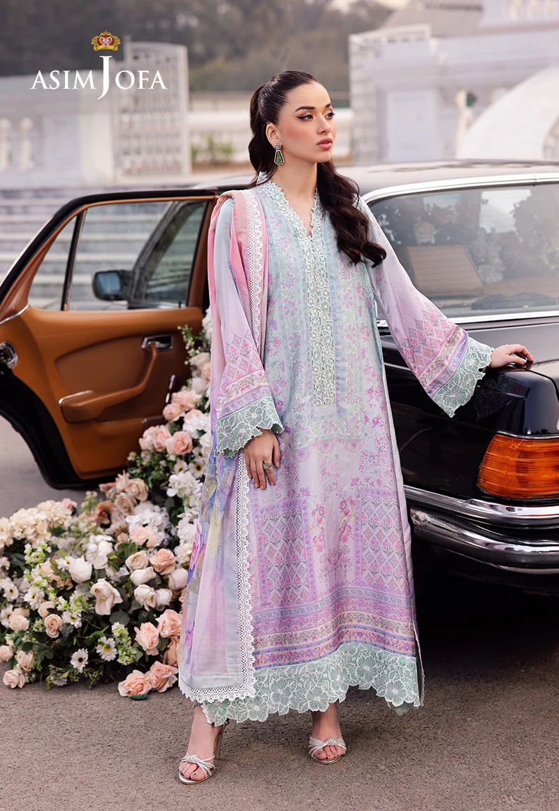 Asim Jofa Charmeuse Raw Silk Ready to Wear Womenswear AJRS-07