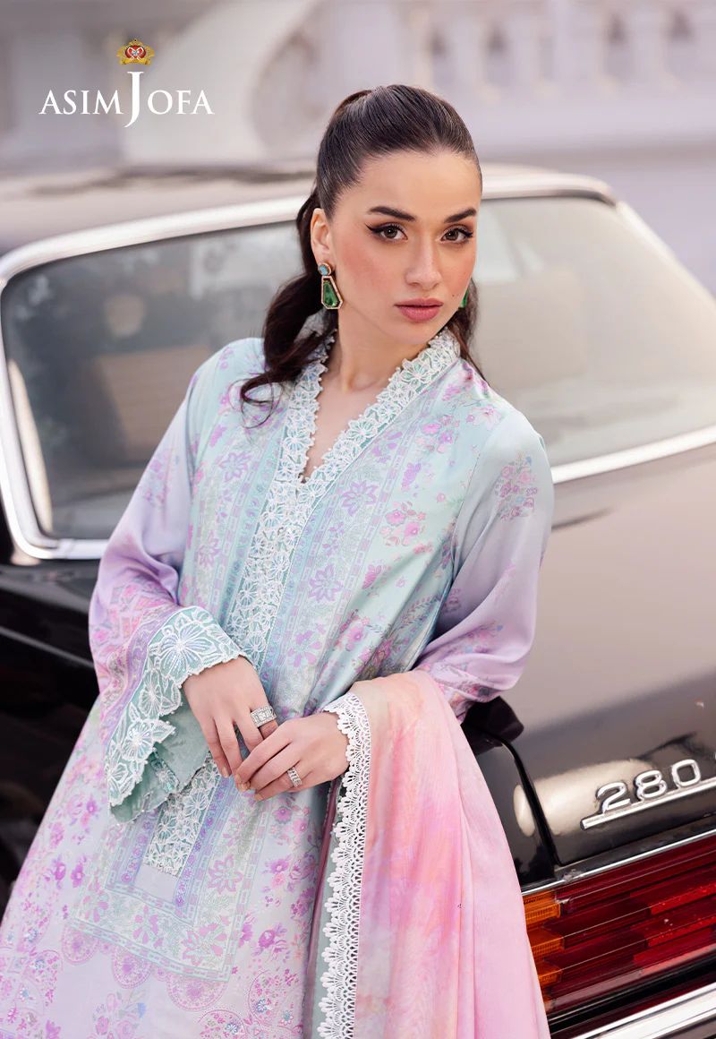 Asim Jofa Charmeuse Raw Silk Ready to Wear Womenswear AJRS-07