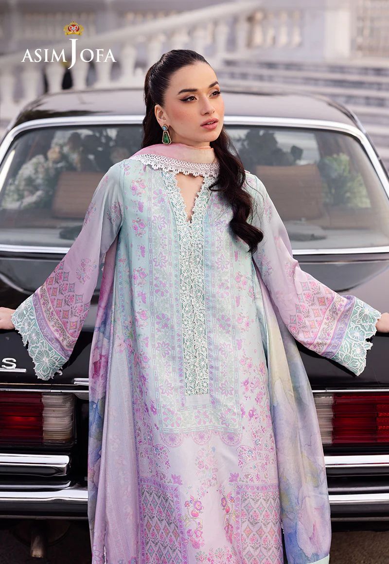 Asim Jofa Charmeuse Raw Silk Ready to Wear Womenswear AJRS-07