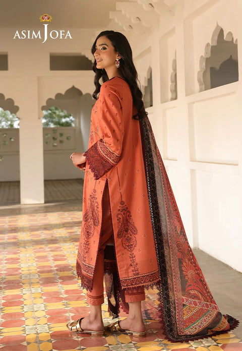 Asim Jofa 3pc PRINTED EMBROIDERED LAWN AJUBF43