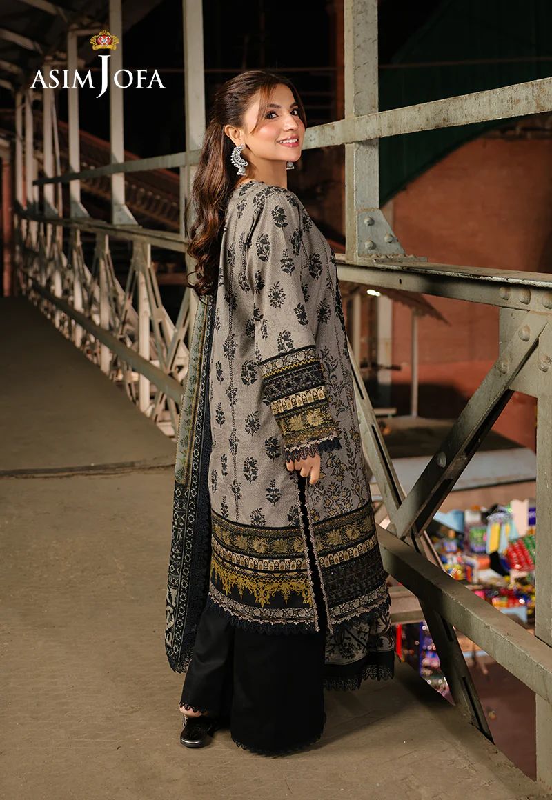 Asim Jofa 3pc PRINTED EMBROIDERED LAWN AJUBF51