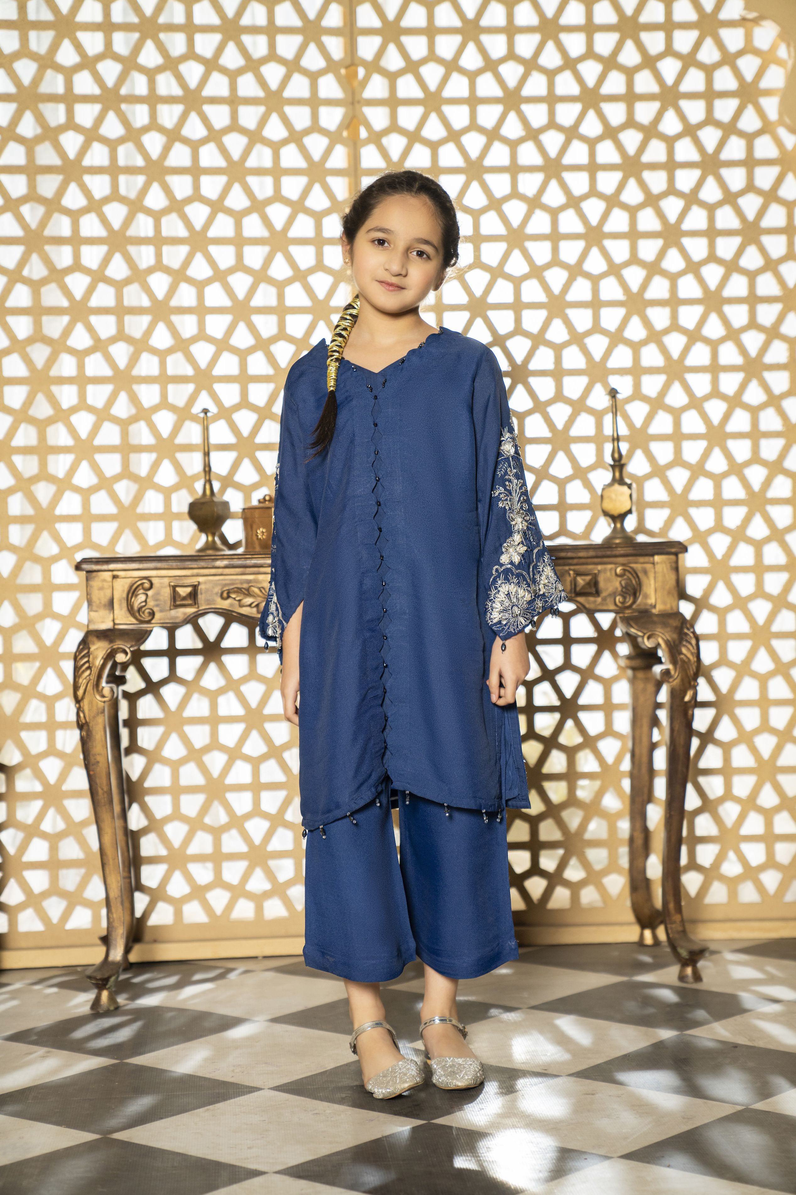 2pc Festive Girls Dress by ARWAH AG10