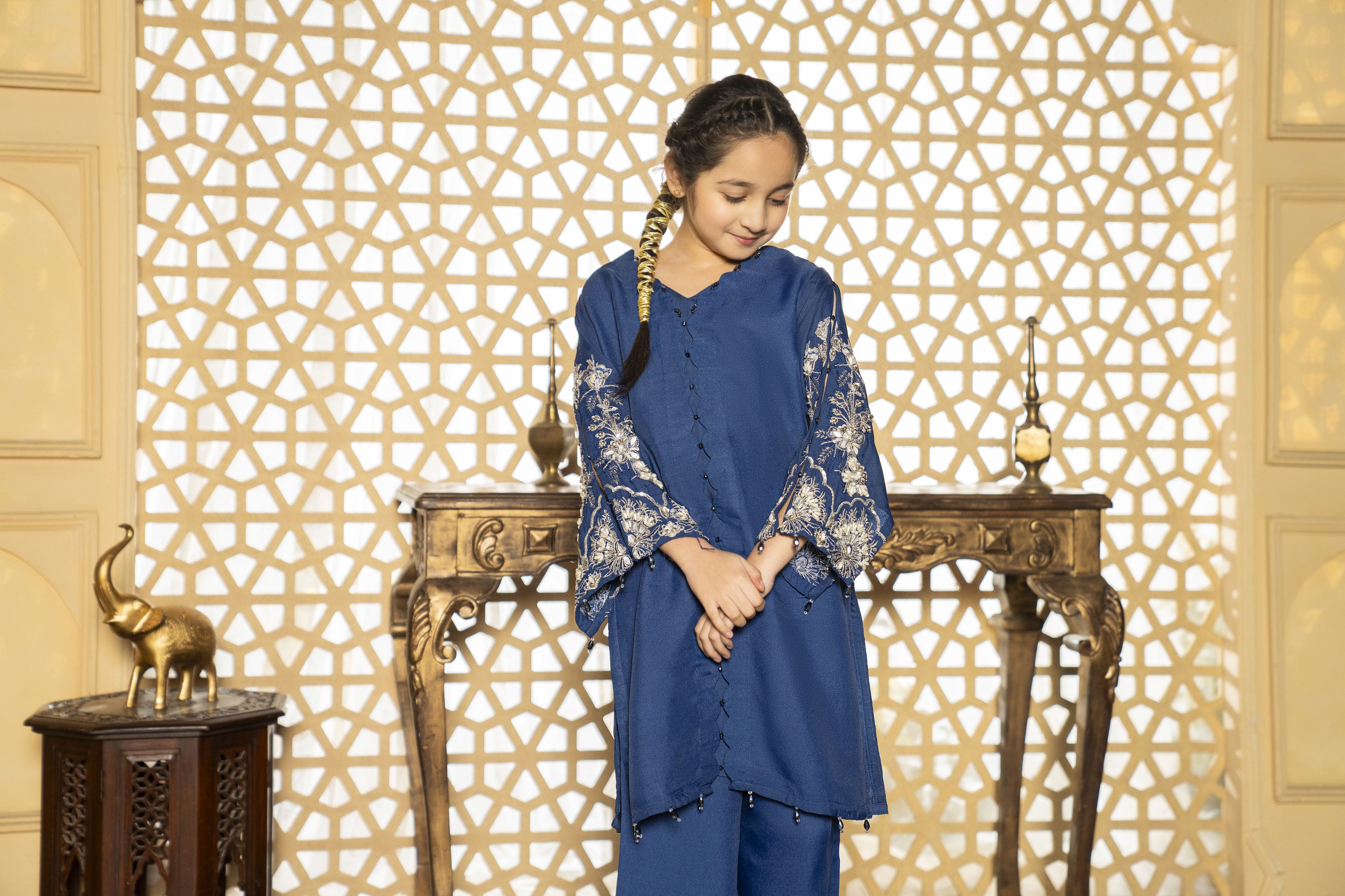 2pc Festive Girls Dress by ARWAH AG10