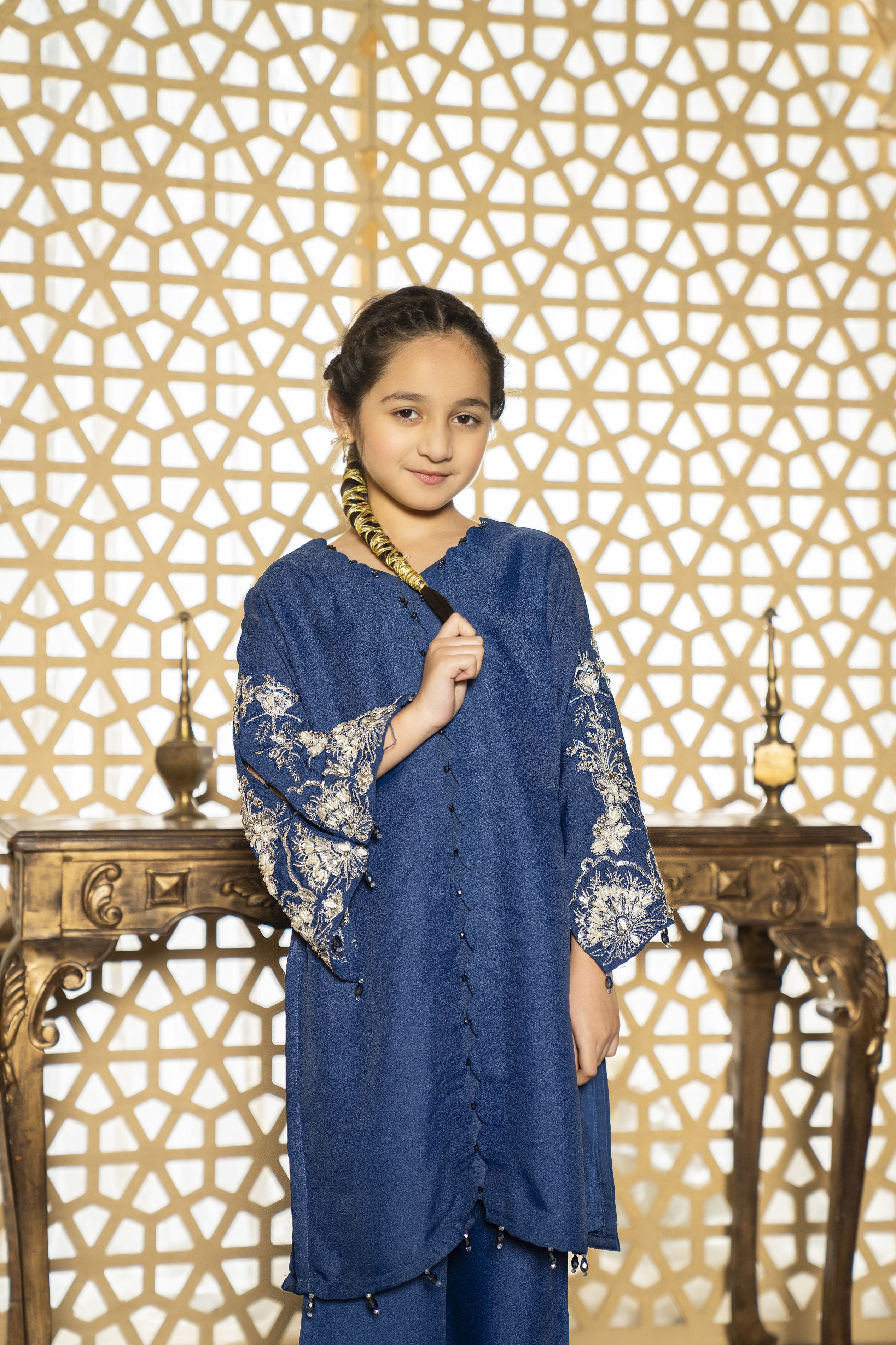2pc Festive Girls Dress by ARWAH AG10