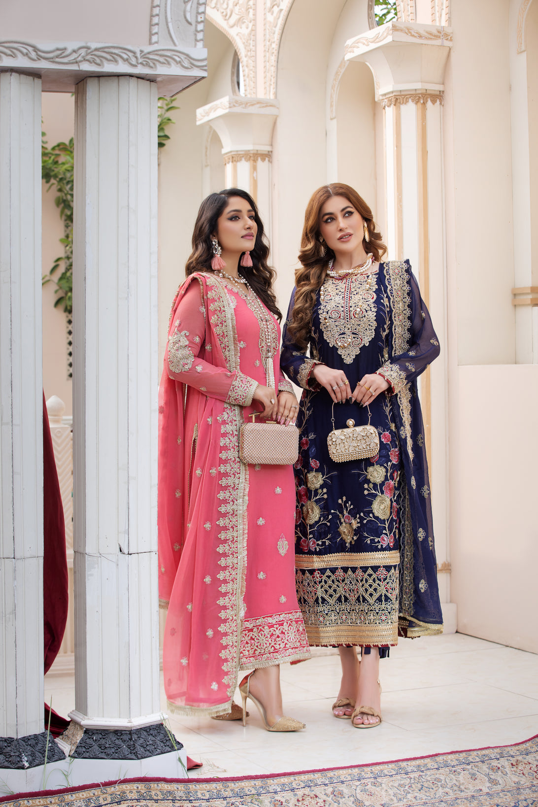Chiffon Embroidered Formal Dress by Aleezay 20