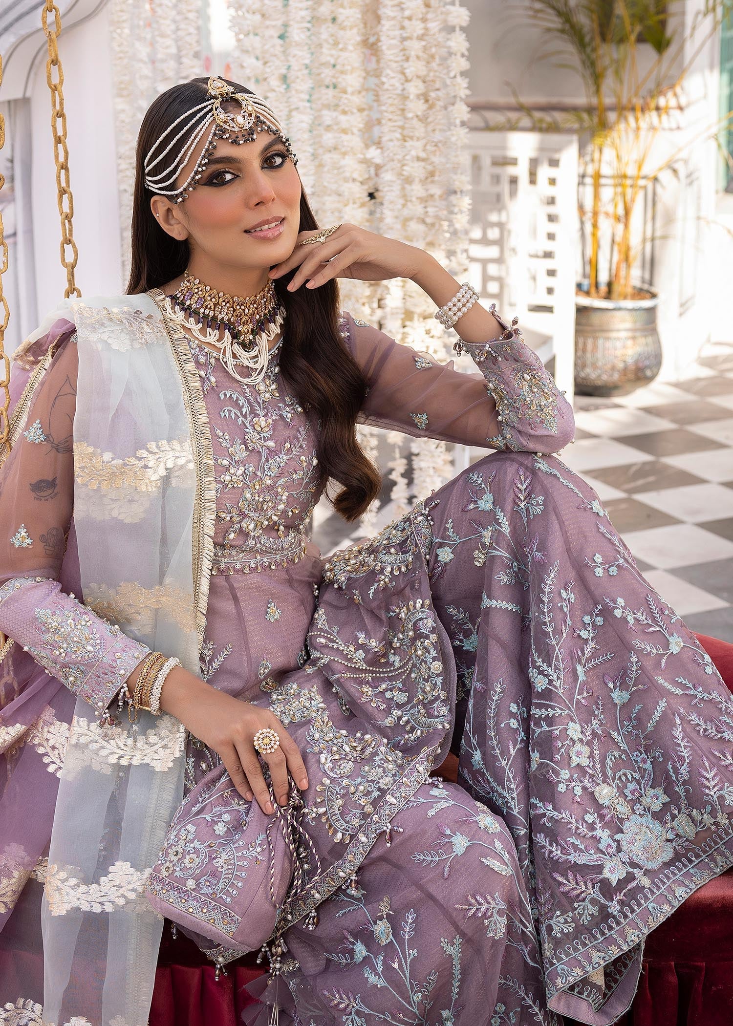 Luxury Formal handwork Peplum by Aroosh ARB1