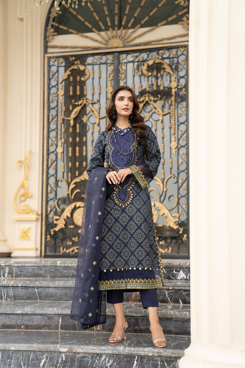 3pc Ready to Wear Luxury Dress by Arwah LA7