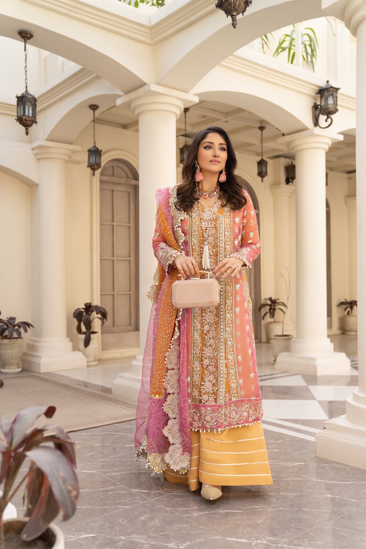 Arwah Organza Luxury Formal Dress For Women and Girls VA2