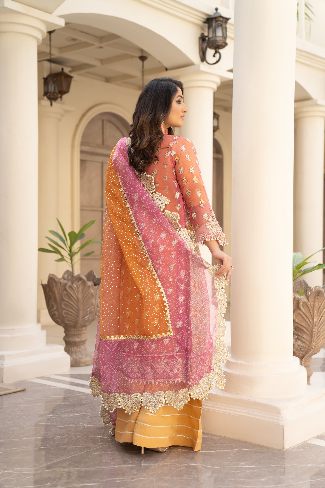 Arwah Organza Luxury Formal Dress For Women and Girls VA2