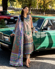 Mushq Aurora Echo Printed & Hand-Embellished Raw Silk 3pc Ready to Wear Dress MHL1