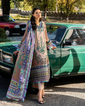 Mushq Aurora Echo Printed & Hand-Embellished Raw Silk 3pc Ready to Wear Dress MHL1