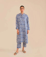 Azure Cotton Satin Dress by Sahar