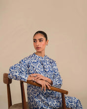 Azure Cotton Satin Dress by Sahar