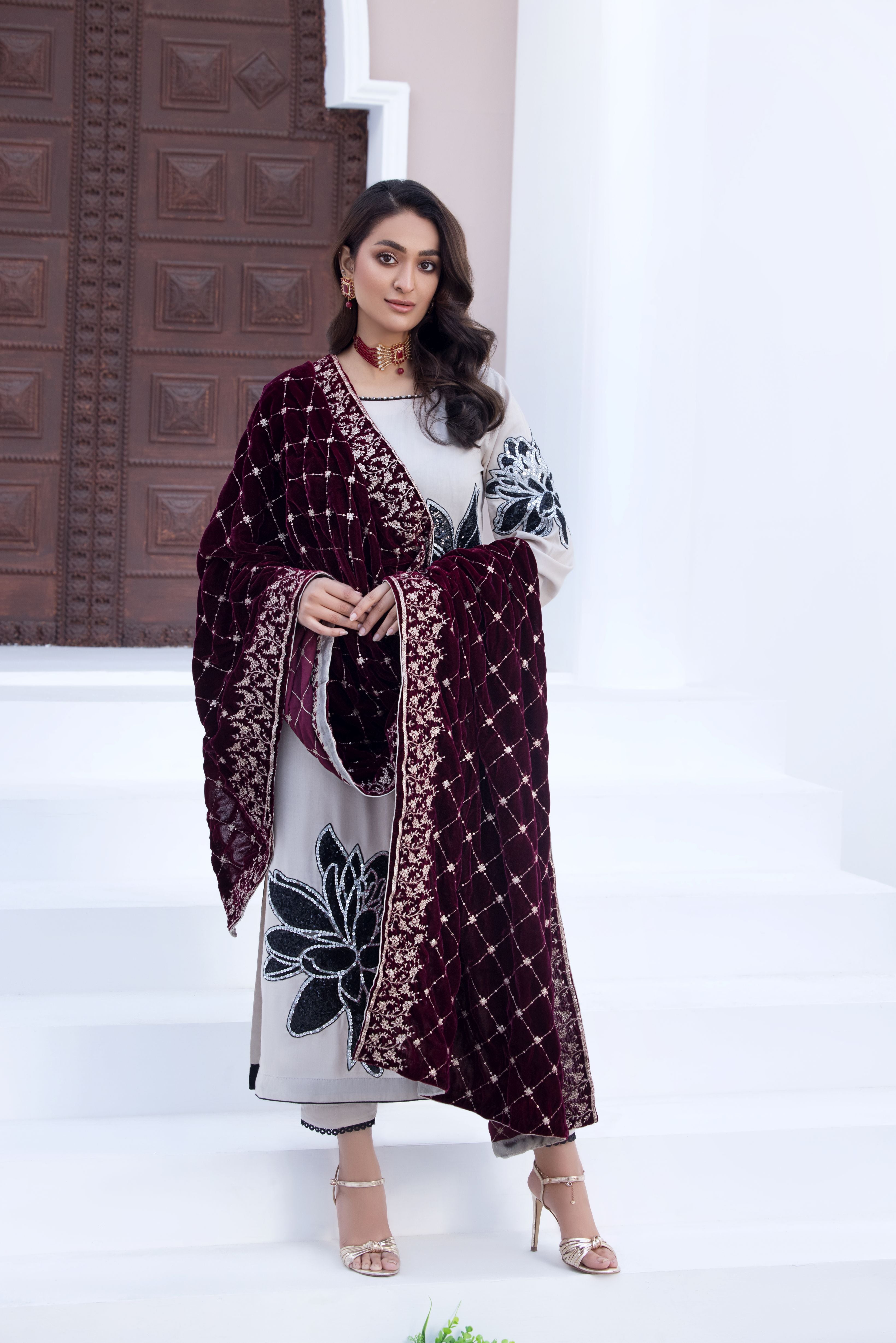 Zaiwa Velvet Shawls ZVS6