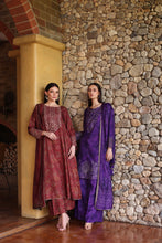 Serene by Mohagni Rust Maroon Khaddar 3Pc Winter Suit SBM7