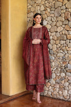 Serene by Mohagni Rust Maroon Khaddar 3Pc Winter Suit SBM7