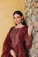Serene by Mohagni Rust Maroon Khaddar 3Pc Winter Suit SBM7