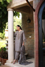 Serene by Mohagni Taupe Grey Khaddar 3Pc Winter Suit SBM4