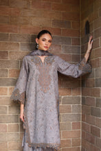 Serene by Mohagni Taupe Grey Khaddar 3Pc Winter Suit SBM4
