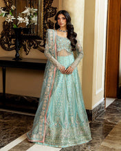 Mushq 3pc Mint Green Formal Lehenga Dress – Bindu