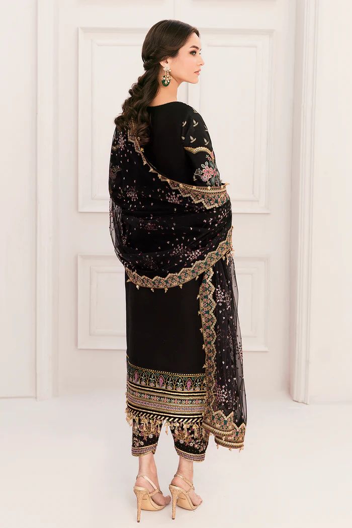 Baroque Raw Silk Formal Dress BQF5