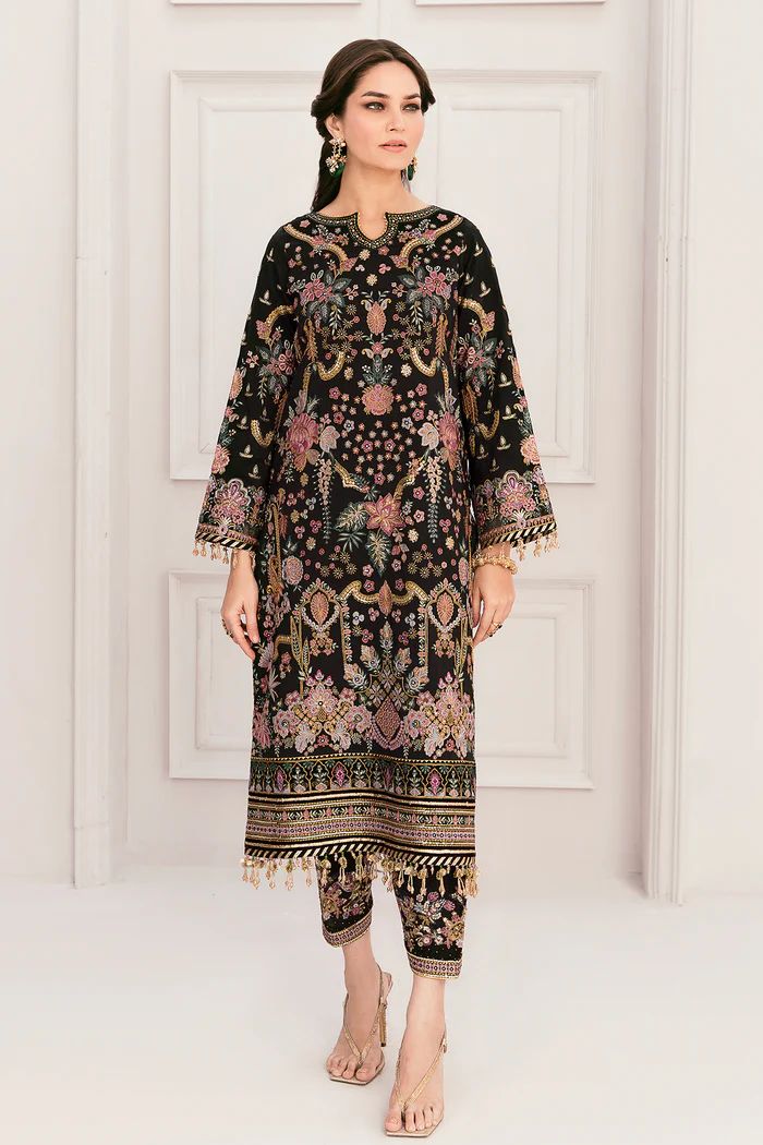 Baroque Raw Silk Formal Dress BQF5