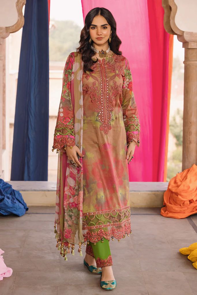 Charizma 3PC Chunri Embroidered Lawn CH4-02