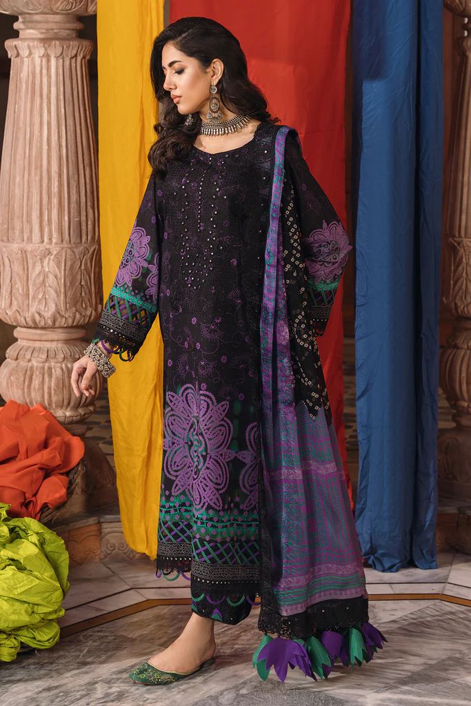 Charizma 3PC Chunri Embroidered Lawn CH4-03