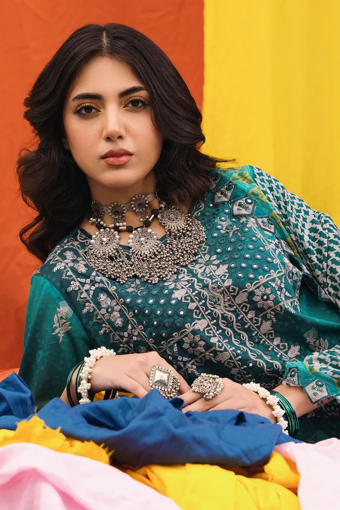 Charizma 3PC Chunri Embroidered Lawn CH4-07